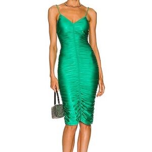 Alexander Wang Poison Ivy Ruched Cami Slip Dress
